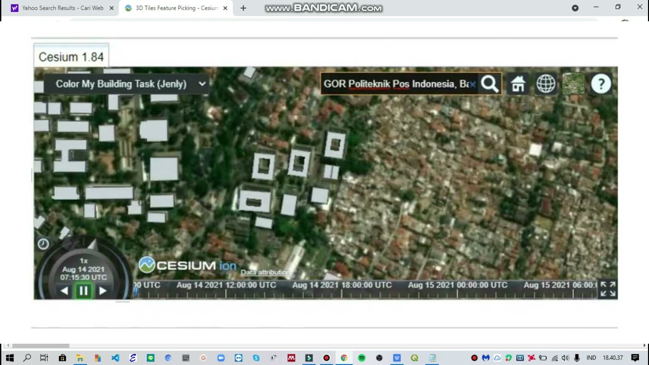 tutorial 3D mapping dengan cesium ion