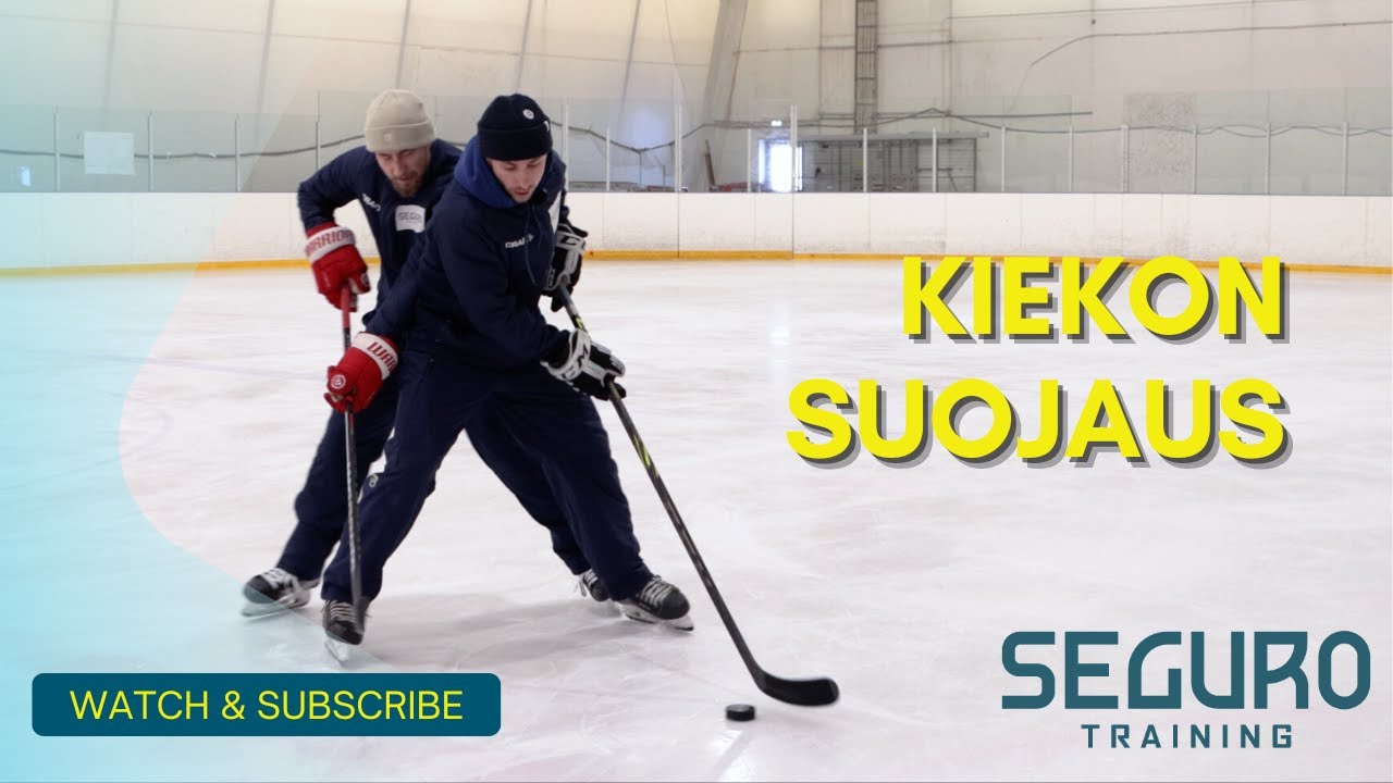 Kiekon suojaus 1vs.1 harjoitus