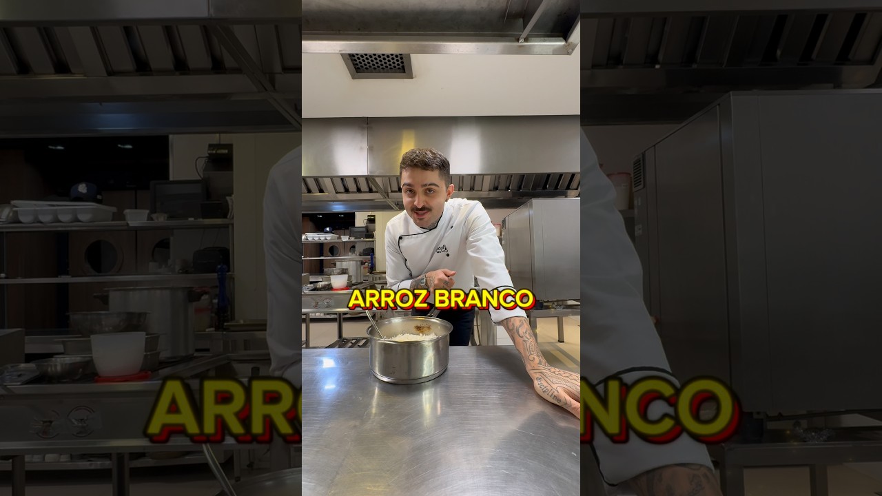Como fazer arroz #shorts #chef #gastronomia #receita #arroz