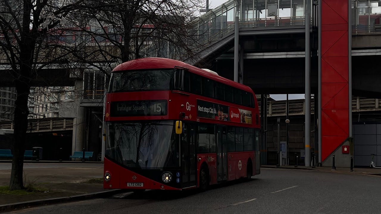 FULL ROUTE VISUAL | Go Ahead BT Bus Route 15 Blackwall - Trafalgar Square LT392 (LTZ 1392)
