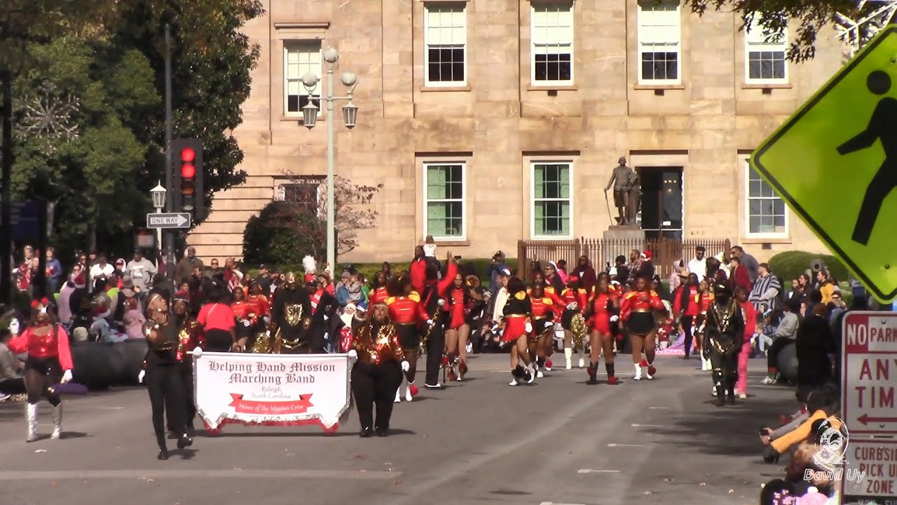 Helping Hand Mission Marching Band  in the 2024 Raleigh Christmas Parade