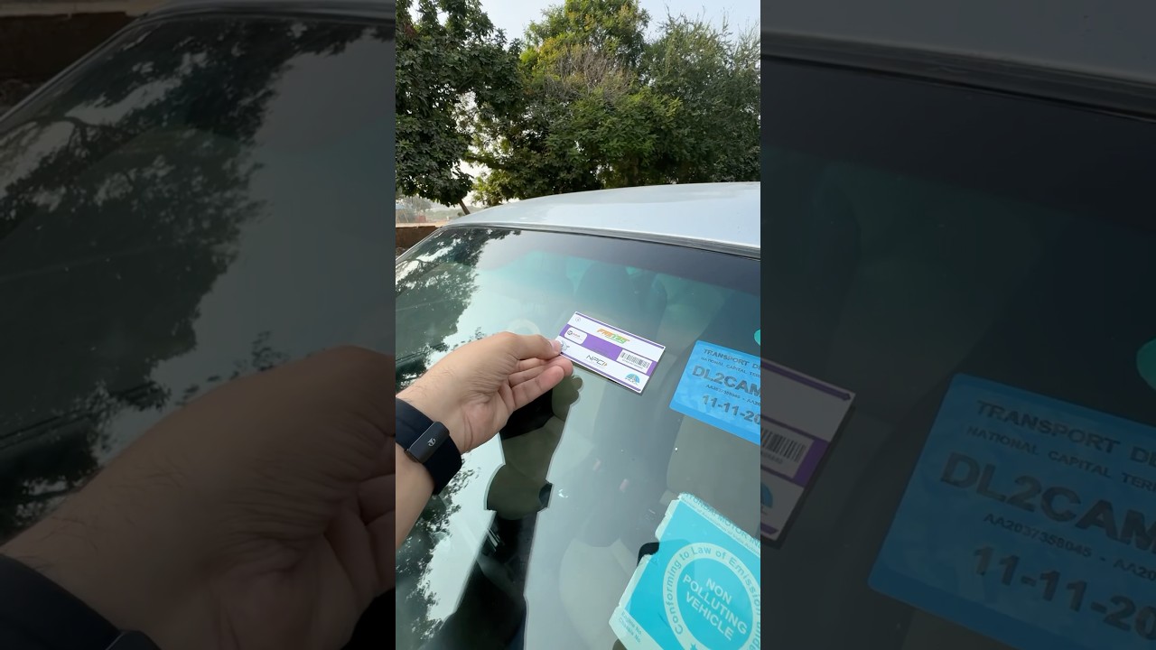 Fastag लगाने का सही तरीका क्या है ? How To Apply Fastag In Car #shorts #trending #fastag #car