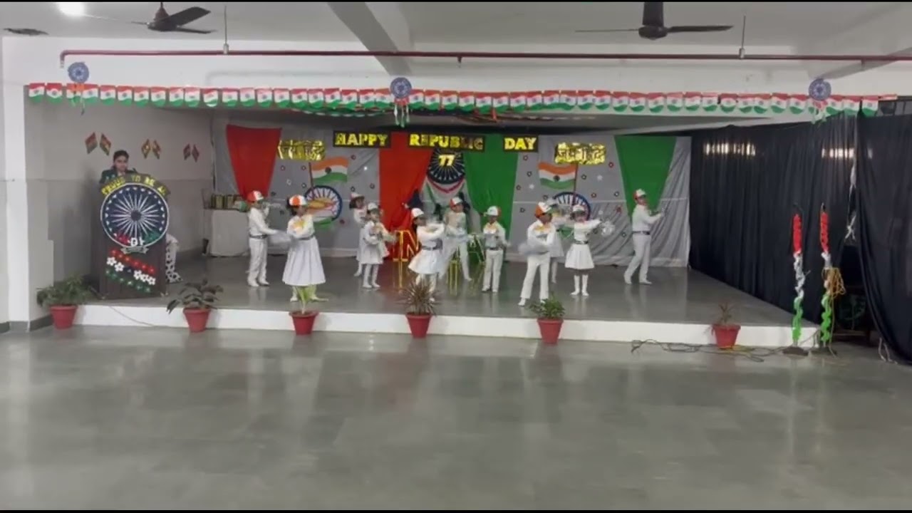 Saluting the Spirit of India - Republic Day Tribute by the students of Nursery, KG and Prep.