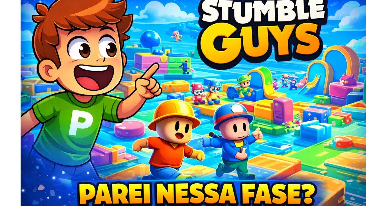 Pedro Jogando Stumble Guys! 😱 Parei Nessa Fase?