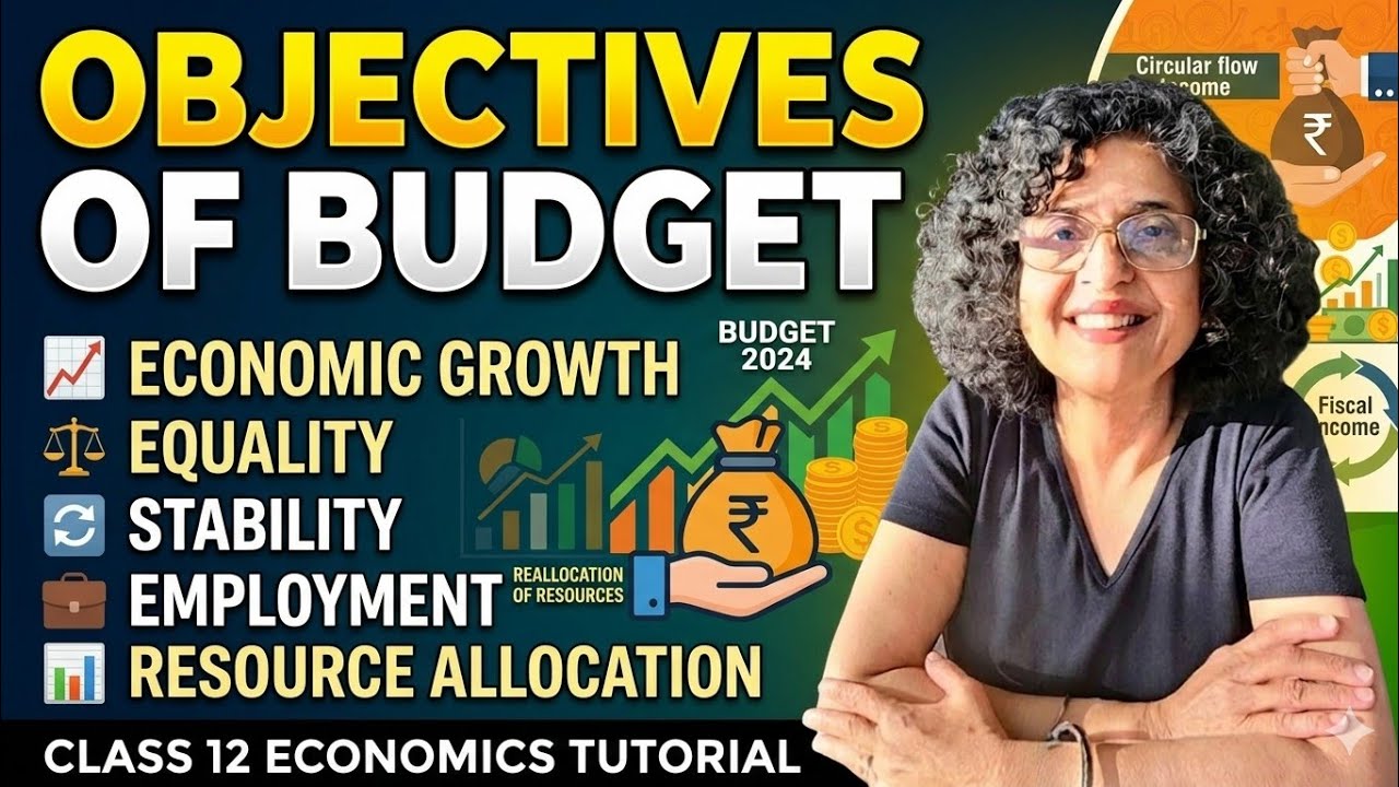 Objectives of  Budget - Economic Growth, Equality, Stability, Employment, Allocation of Resources