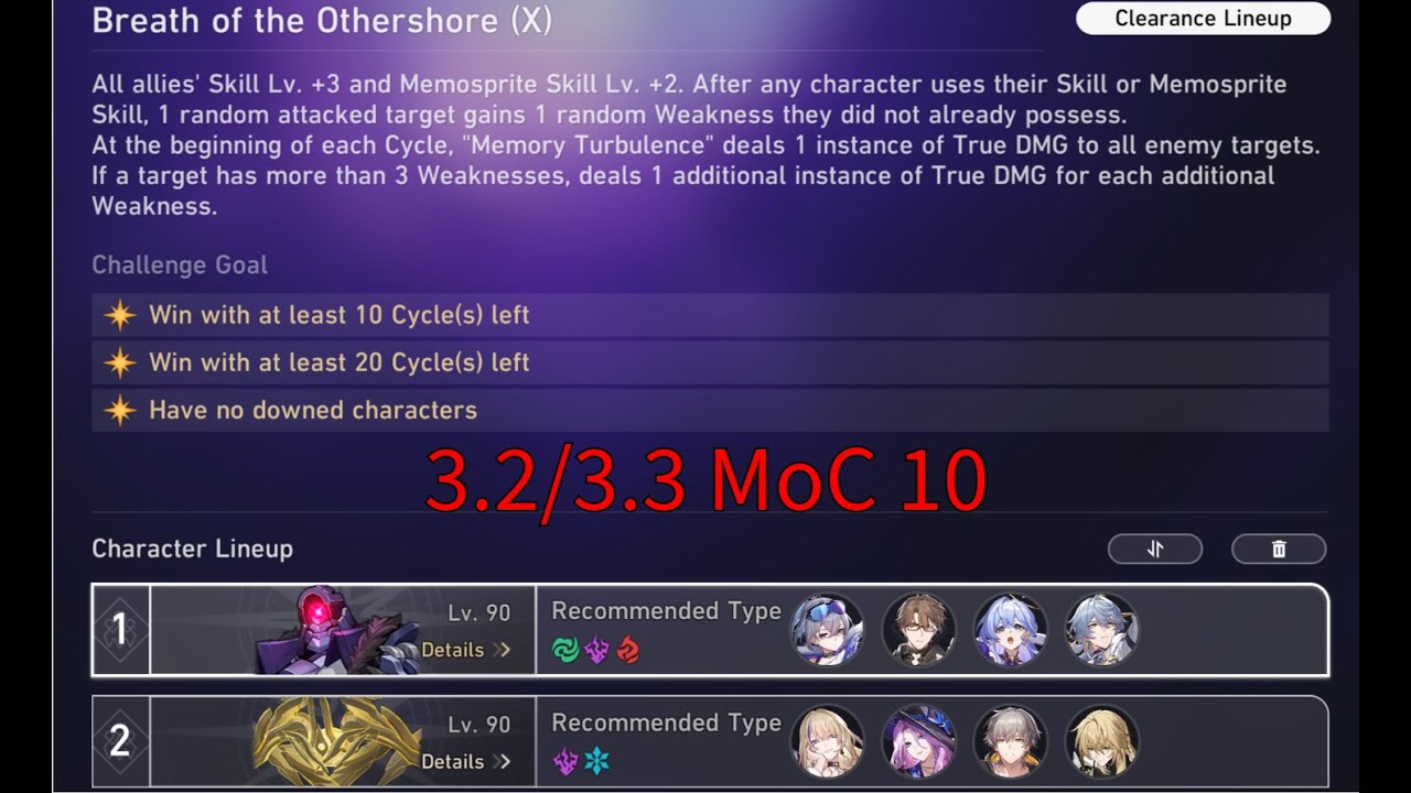 HSR 3.2 MoC 10 - No Limited Eidolons Welt Hypercarry | Serval-Jade DPS