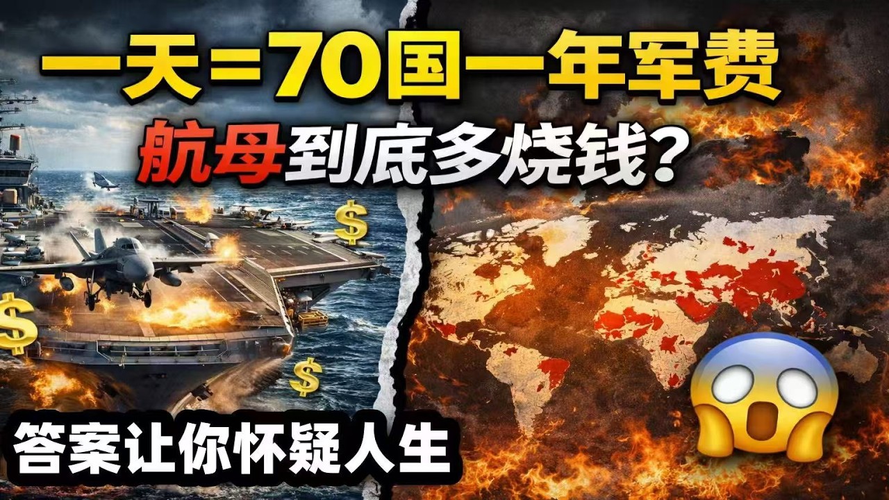 美军航母一天烧掉1亿美元！等于小国全年军费！日耗百万只是开胃菜
