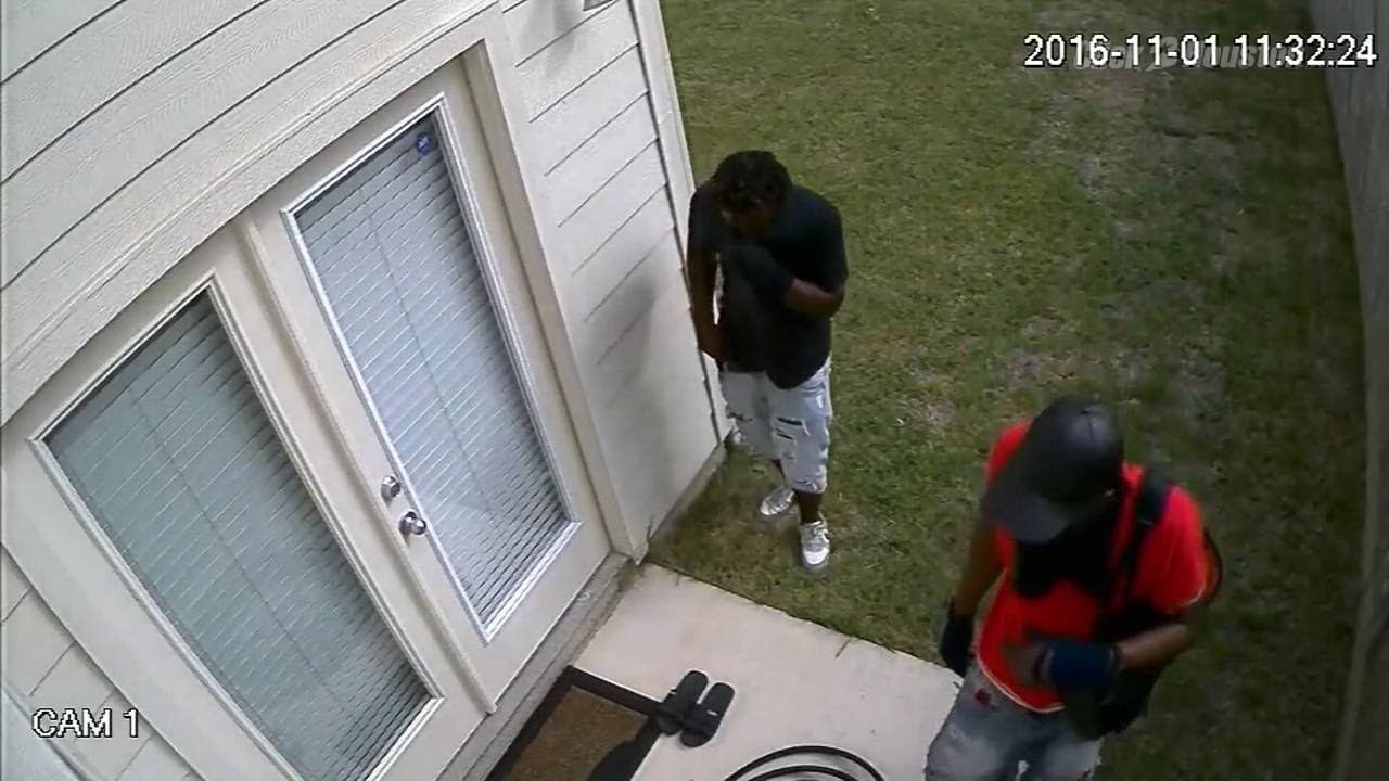 Burglars caught on camera breaking into home