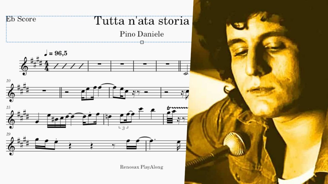 Tutta n'ata storia (Pino Daniele) Eb Sax score sheet music