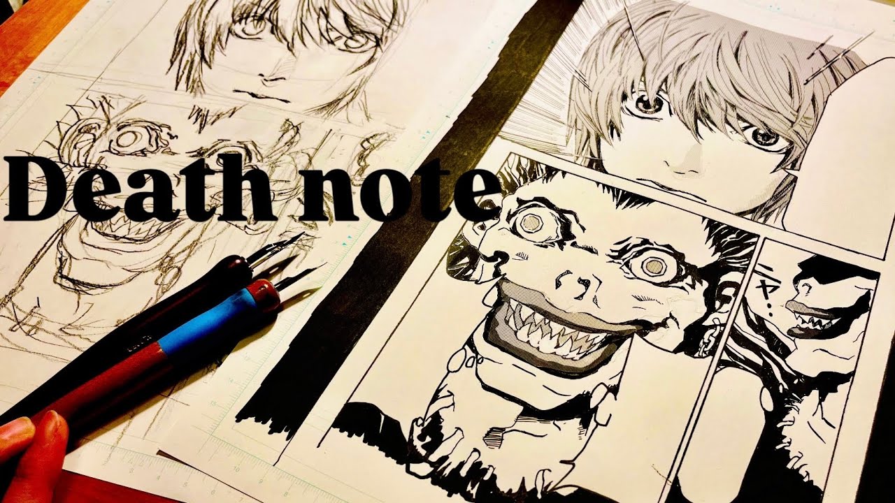 Copying an illustration from Death Note📓