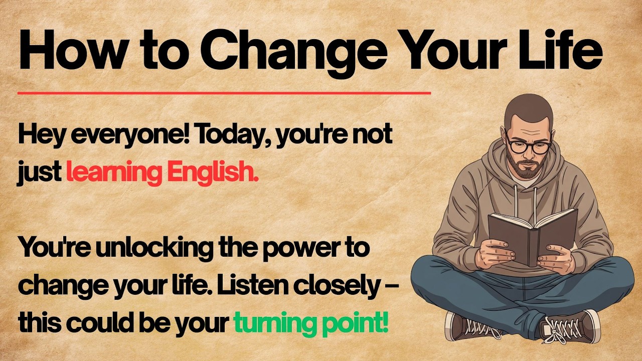 How to Change Your Life from Today | English Listening Practice | Improve English Fluency Naturally