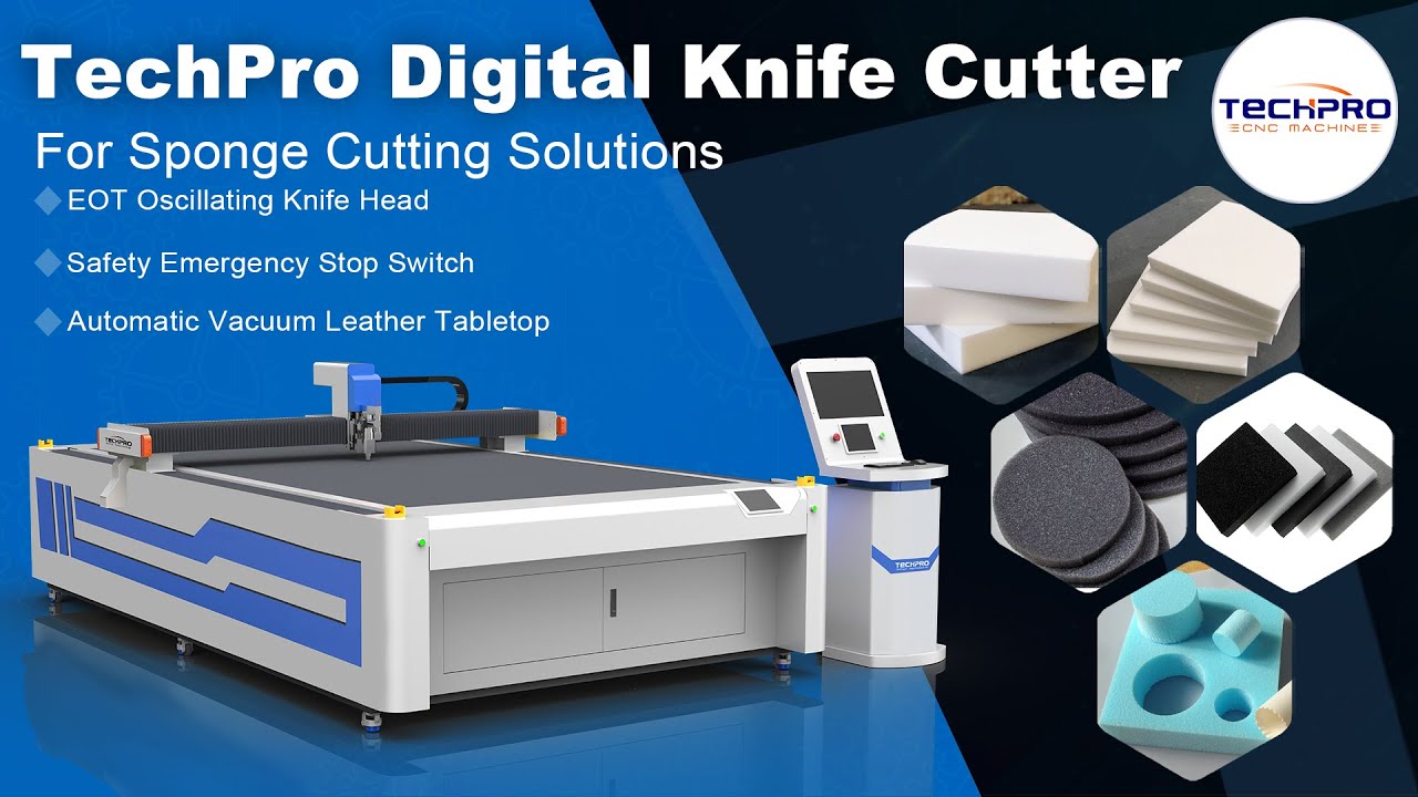 TechPro Digital Knife Cutter For Sponge Cutting Solutions