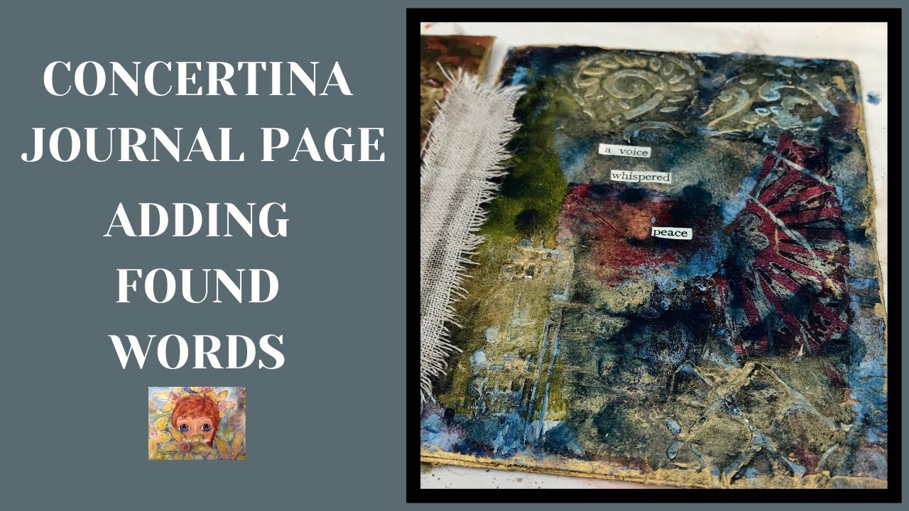 ADDING FOUND WORDS TO A JOURNAL PAGE #mixedmedia #journaling