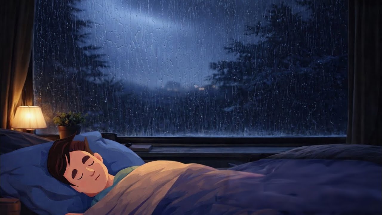 10 Hours of Rain Sounds on Window | Sleep, Relax, Study