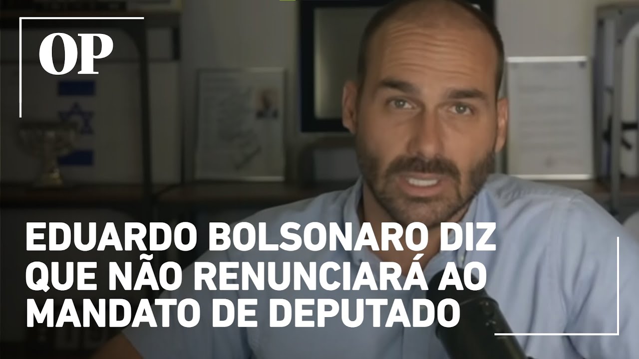 Em live, Eduardo Bolsonaro diz que não renunciará ao mandato de deputado