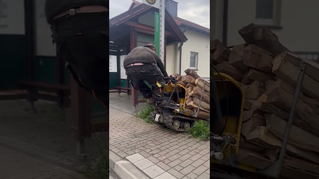 lumag bumper 300 #holz #kettenfahrzeug #motorschubkarre #fun #spass #shorts