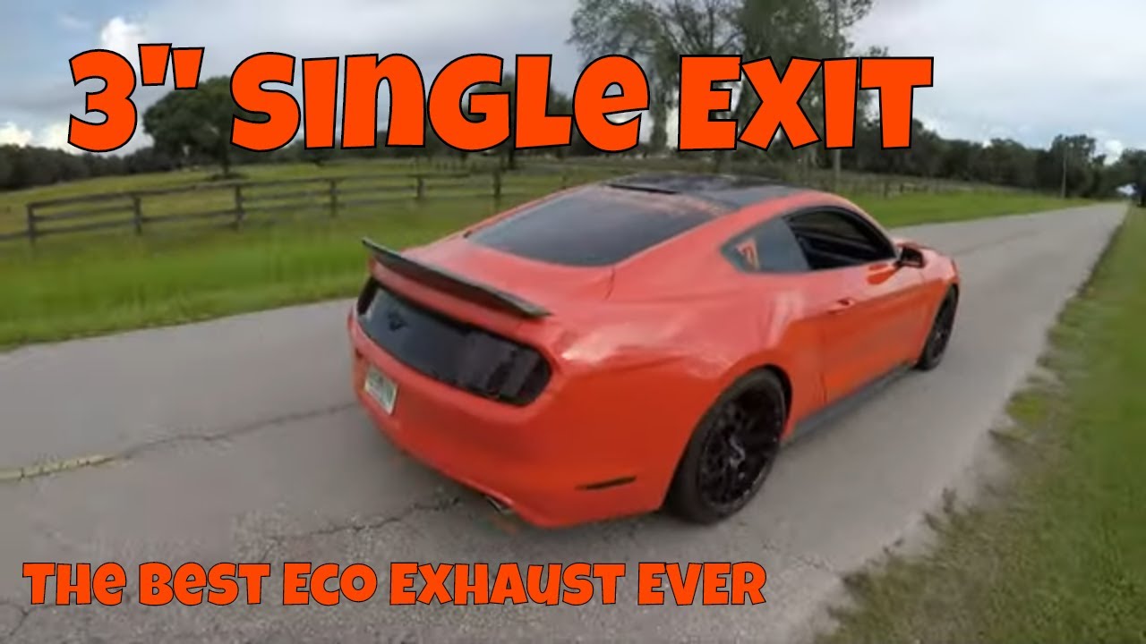 The Worlds Best Sounding EcoBoost Mustang - Mafia 3in SS Single Exit Exhaust System