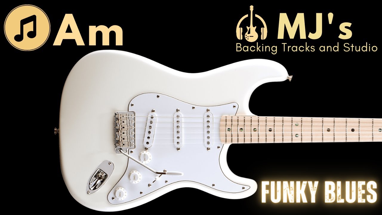 Funky Groovy Blues in A minor | 105 bpm | Guitar Backing Track