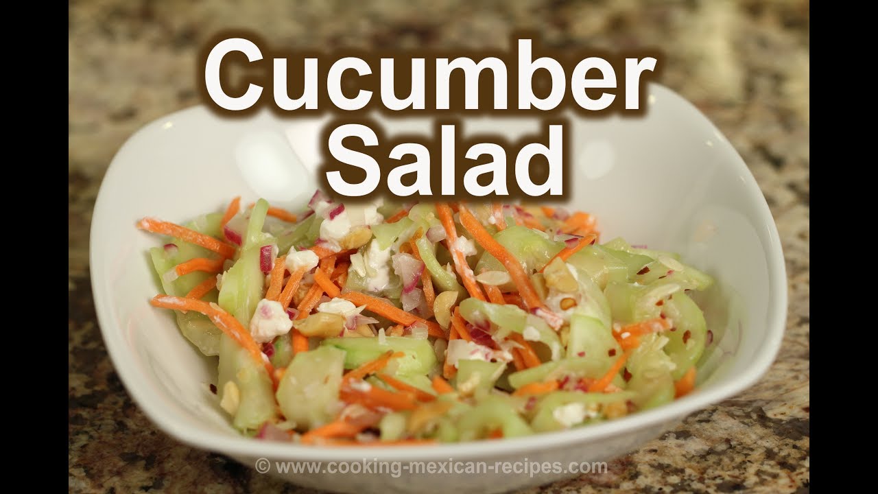 Healthy Cucumber Salad With Thai Dressing | Rockin Robin Cooks