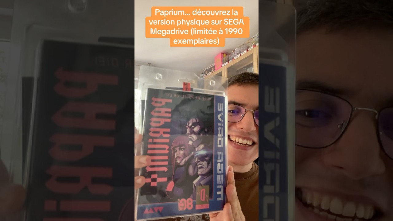 PAPRIUM sur SEGA Mega Drive, cette version physique limit&eacute;e &agrave; 1990 exemplaires !