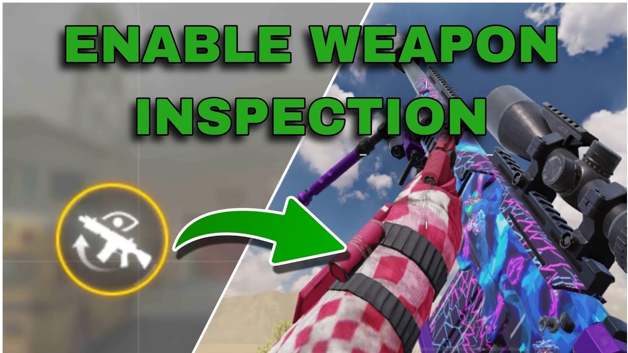 How to enable weapon inspection while sprinting, jumping, and sliding in call of duty mobile