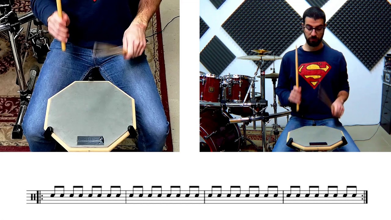 Let's Train Together - Rullo a Colpi Singoli/ Single Stroke 150 BPM