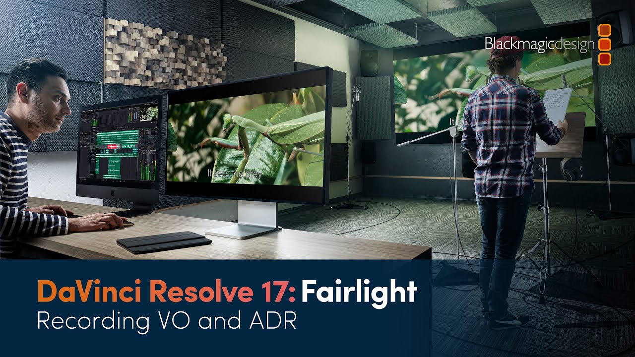 Видеоматериалы по инструментам Fairlight в DaVinci Resolve 17 Речевое озвучивание