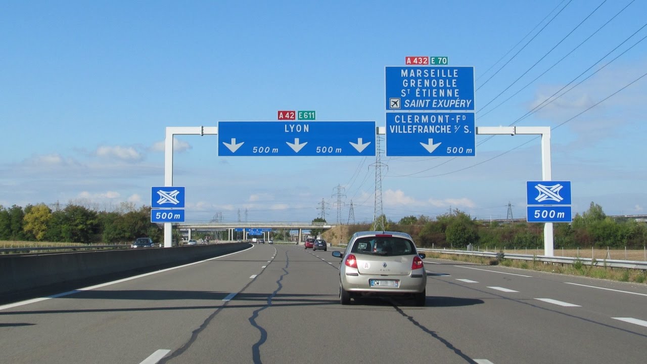 France: A42 Meximieux - Lyon