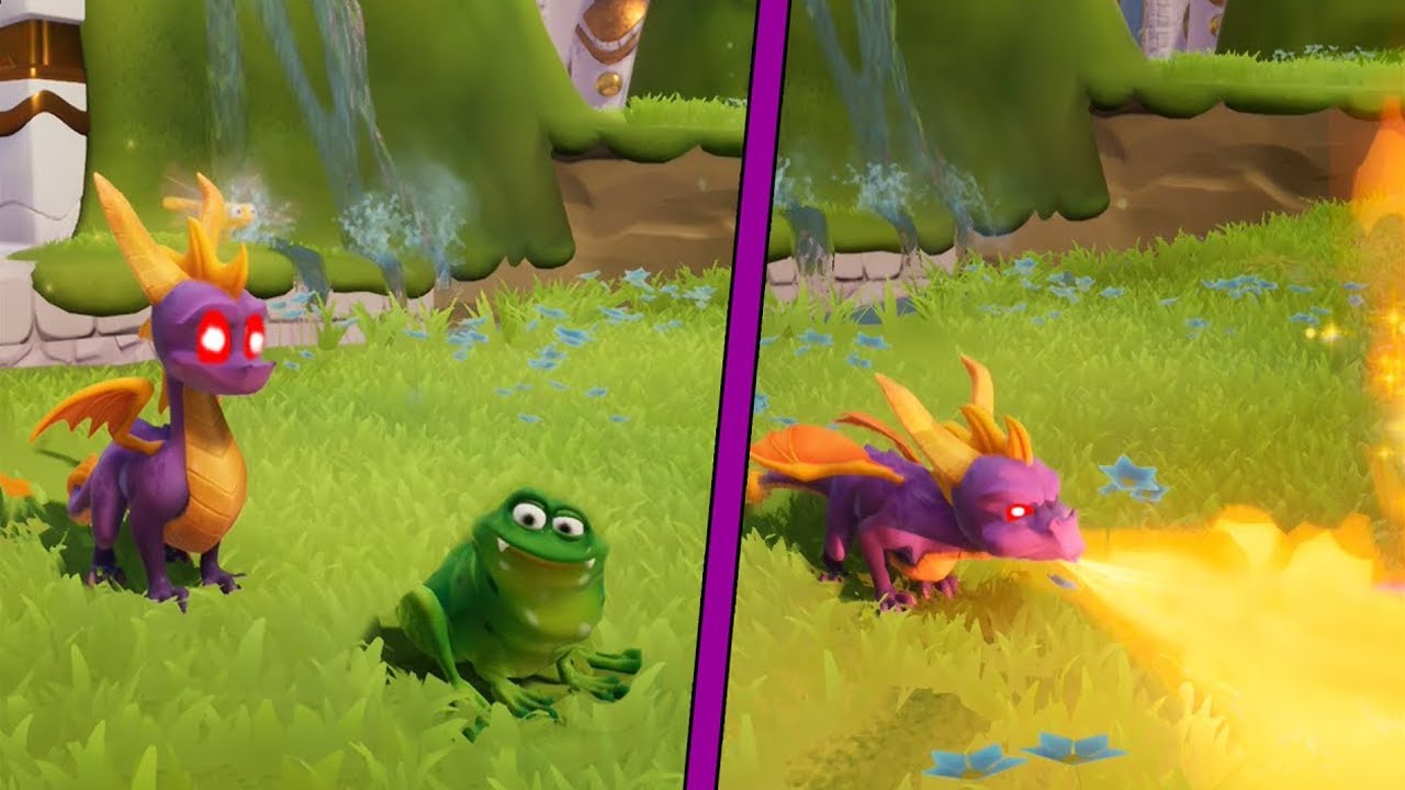 Spyro 2 Reignited Trilogy - Many Face Animations and Expressions Including Death Scene