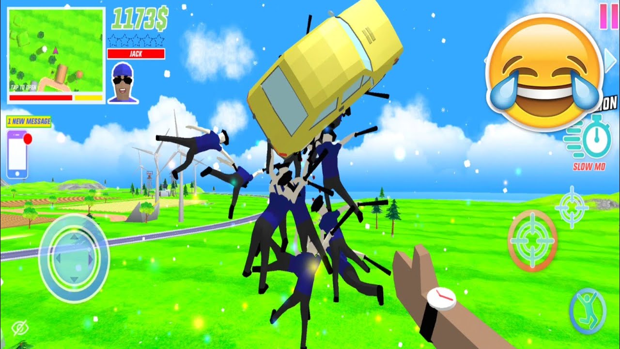 Funny cheat code in dude theft wars | Niruz gaming