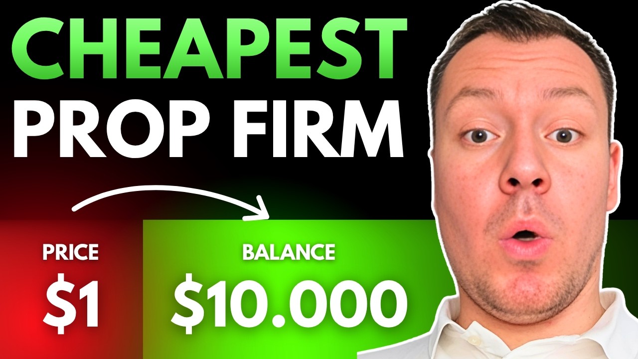The CHEAPEST Prop Firm | Start with $1 &rarr; Get $10,000 Funded