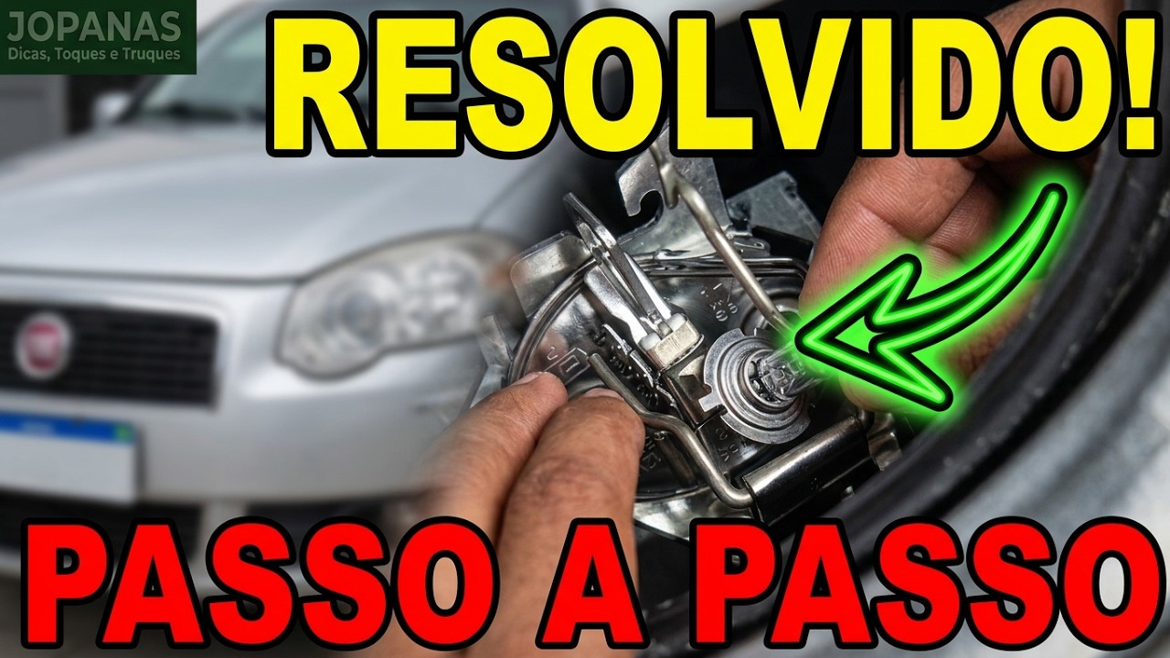 Como | trocar | lâmpada | farol | Siena | Palio | Fiat