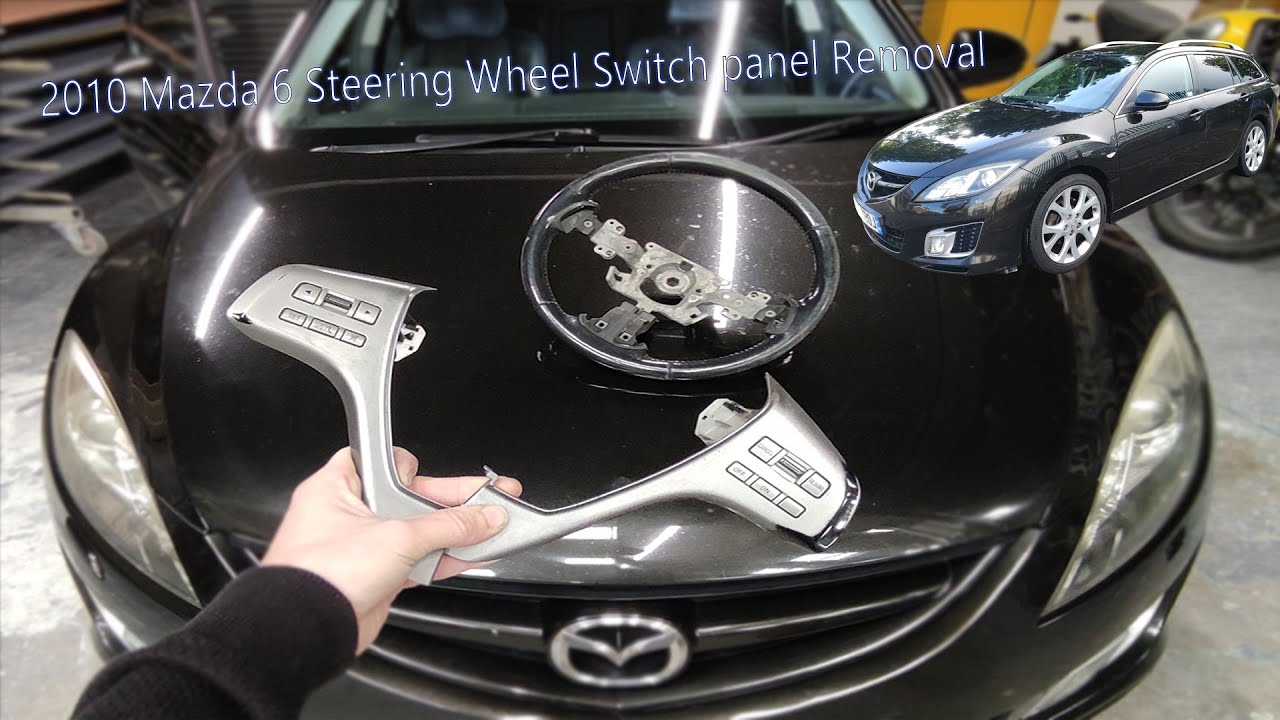 2010 Mazda 6 GH Steering Wheel Switch Trim removal