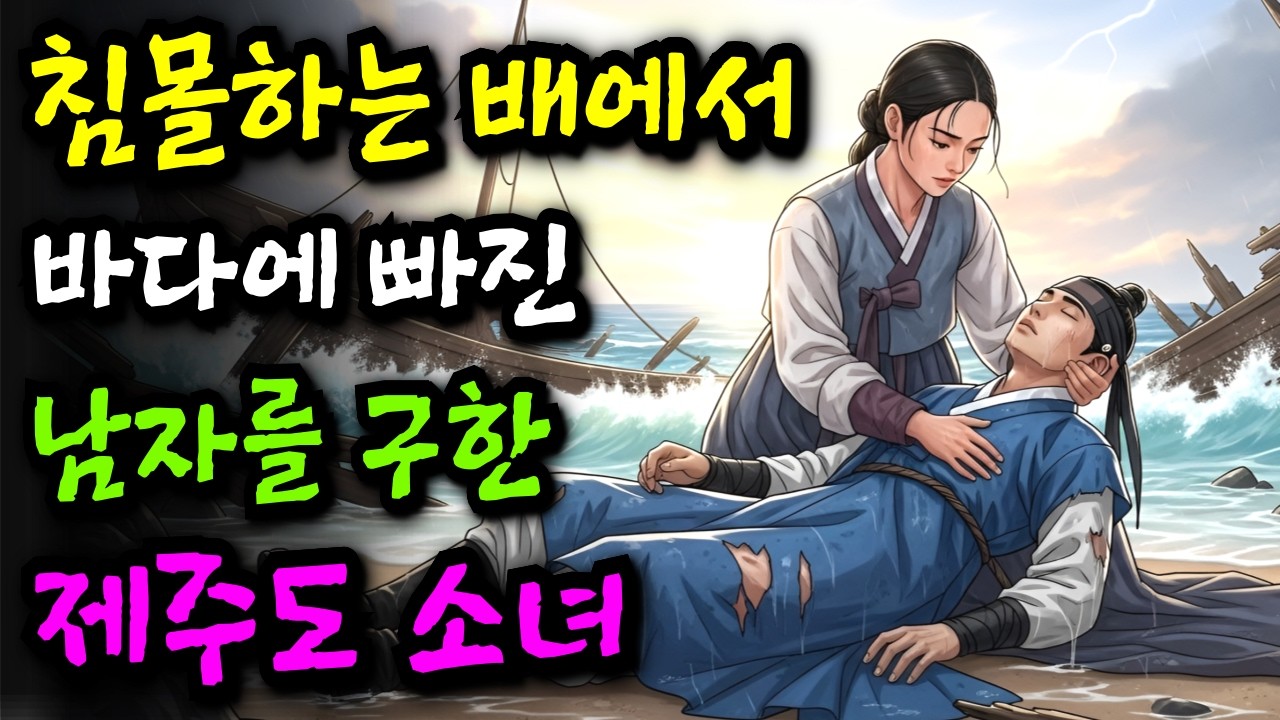 침몰선 잔해 속에서 사람을 건져 올린 제주도 해녀 '살려준 남자가 왕족?!'ㅣ야담 민담 전설 설화 옛날이야기 오디오북 조선시대이야기