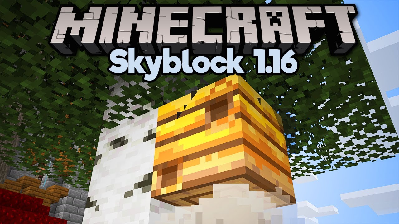 How To Spawn Bees & Farm Honey in Skyblock! ▫ Minecraft 1.16 Skyblock (Tutorial Let's Play)[Part 15]