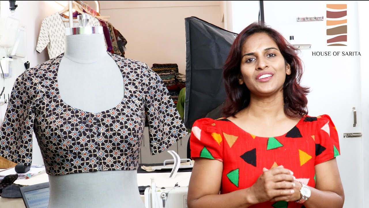 Part 1 - how to make horseshoe neck blouse step by step. हॉर्स शु नेक ब्लाउज कैसे ड्राफ्ट करे .