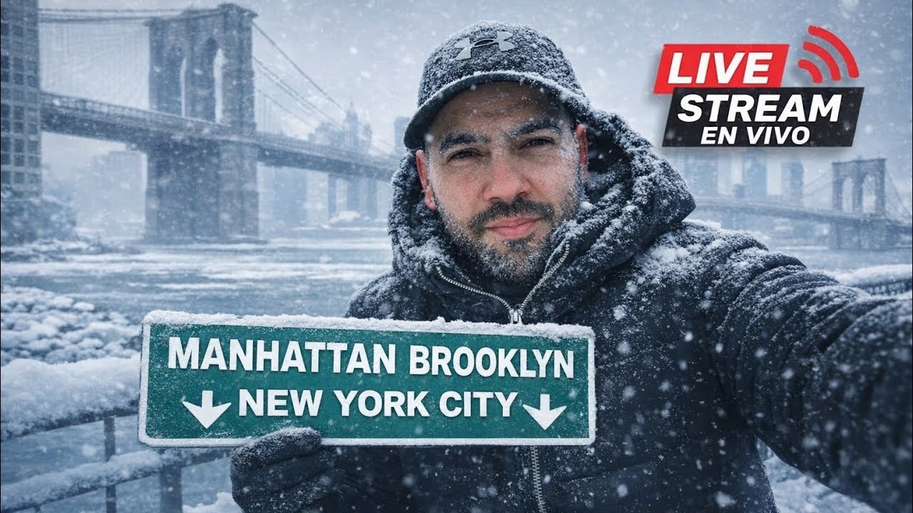 EN VIVO ❄️ NYC CONGELADA −4°F / −20°C | Manhattan y Brooklyn🚚💨