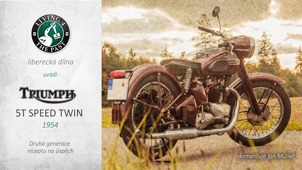 Triumph 5T Speed Twin (1954) - servis a jízda