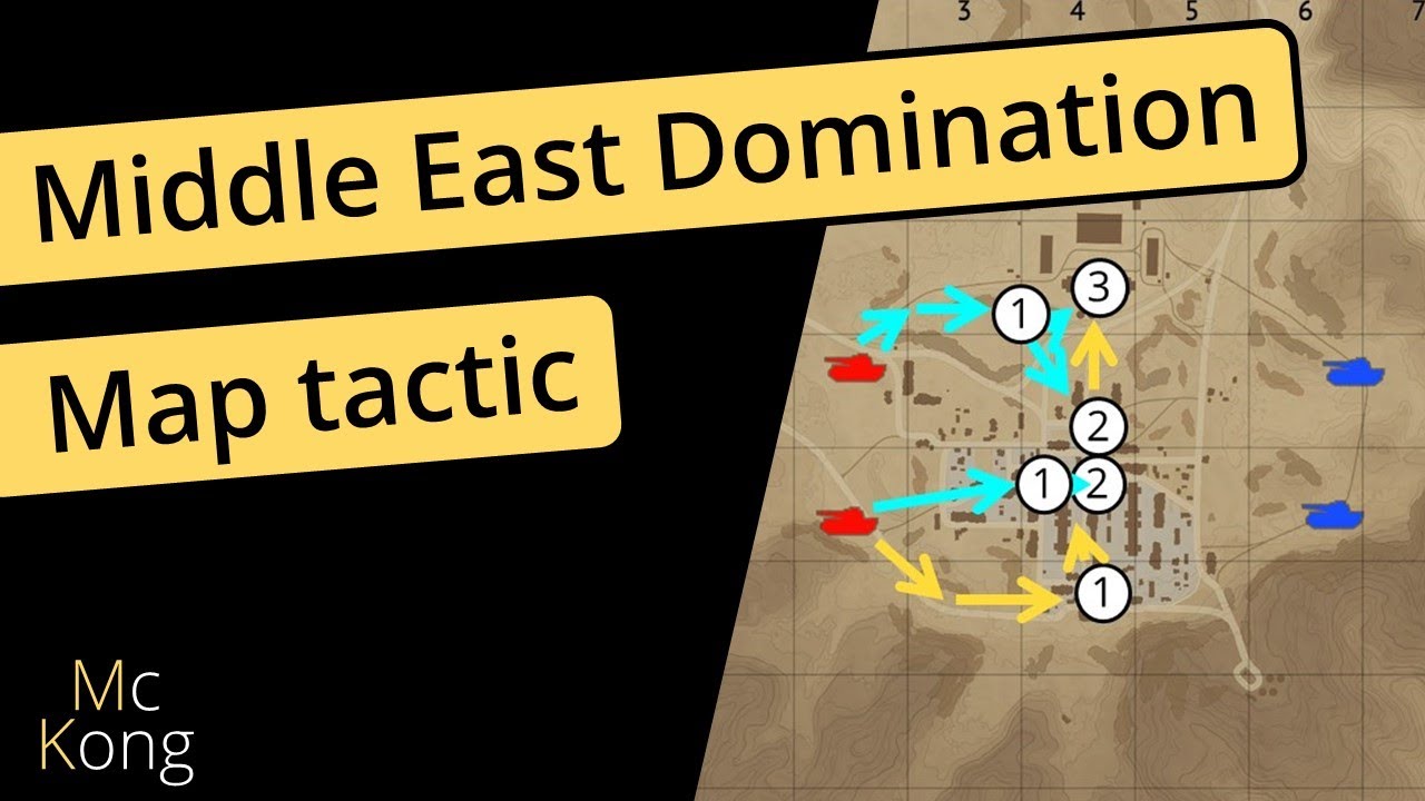 MAP TACTICS in War Thunder - Middle East Domination KEY POSITIONS for realistic tank battles