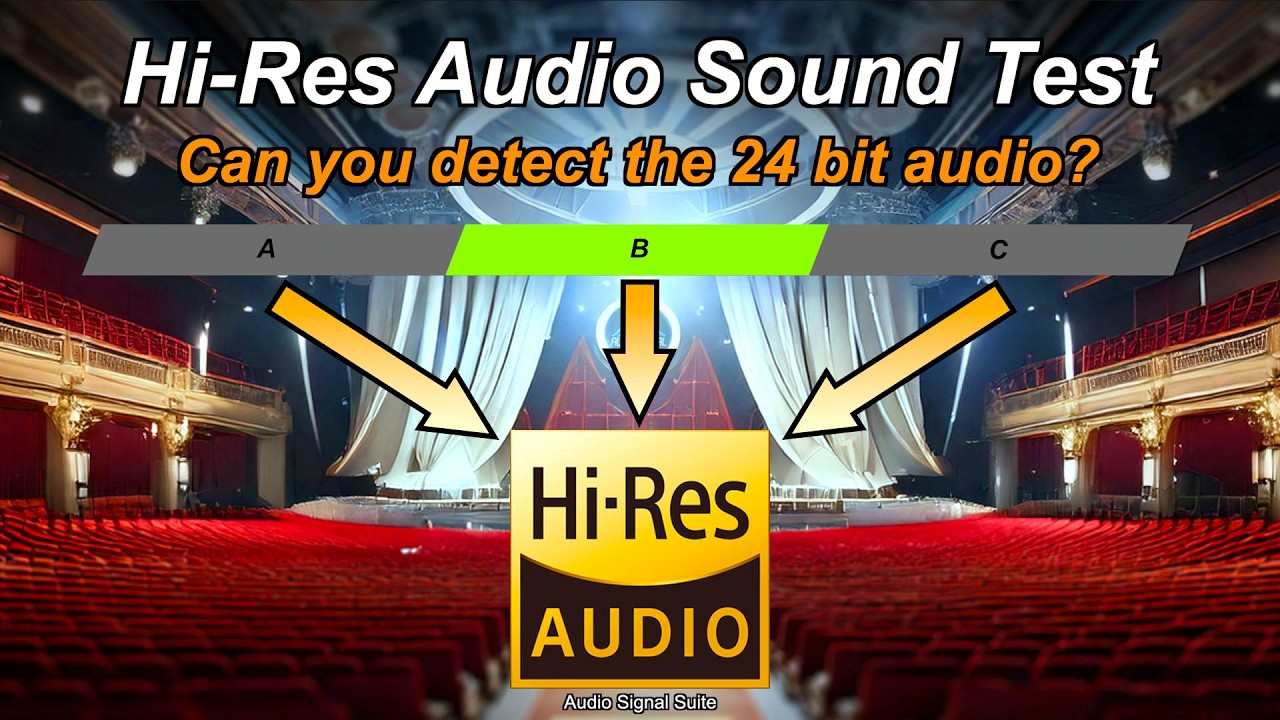 Hi-Res Audio 24bit Sound Test - Can you hear the difference? 🤔
