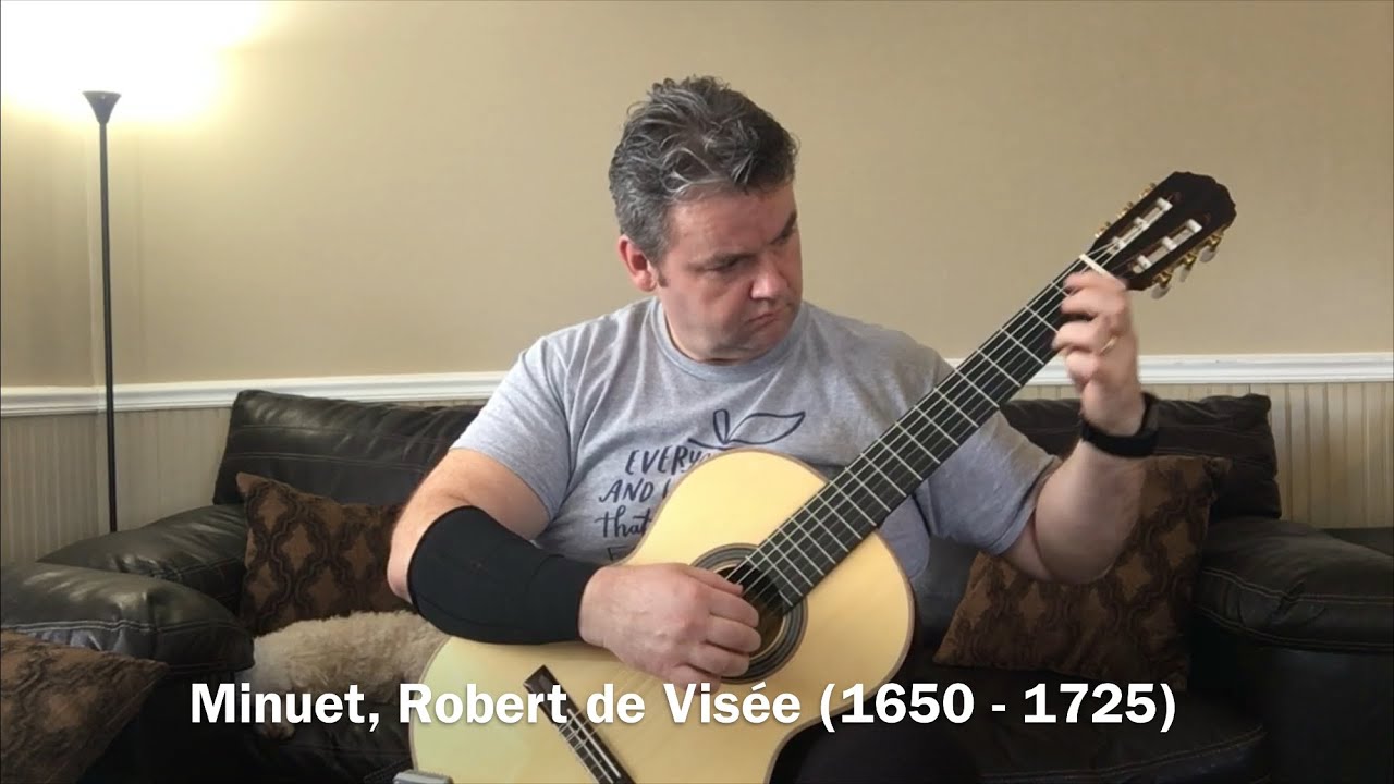 Classical Guitar Minuet E Minor Robert de Vis&eacute;e