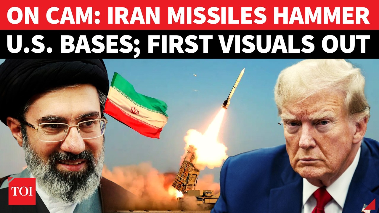 HUGE ESCALATION: IRGC Drops Footage Of MISSILE STORM On US Bases; Qatar, Jordan Turn Into War Zone