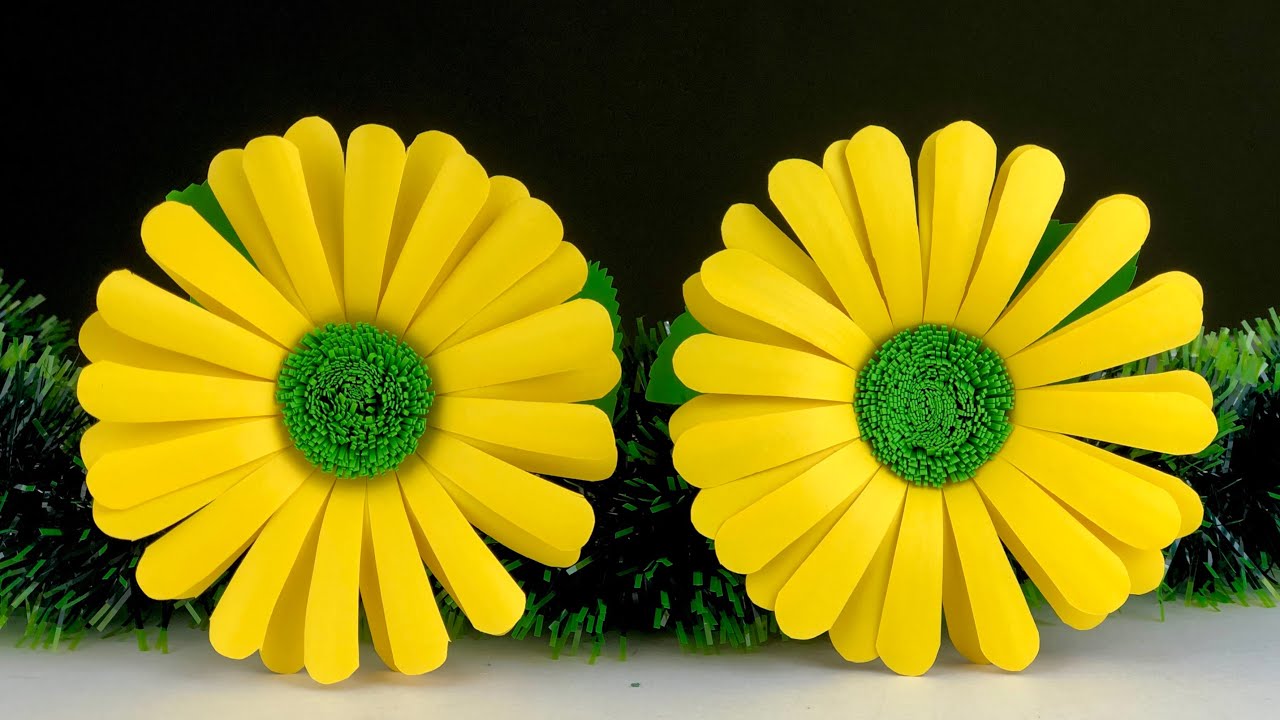 Amazing Paper Flower Making | Paper Flowers | Home Decor | Flower Making | Paper Craft | Crafts DIY