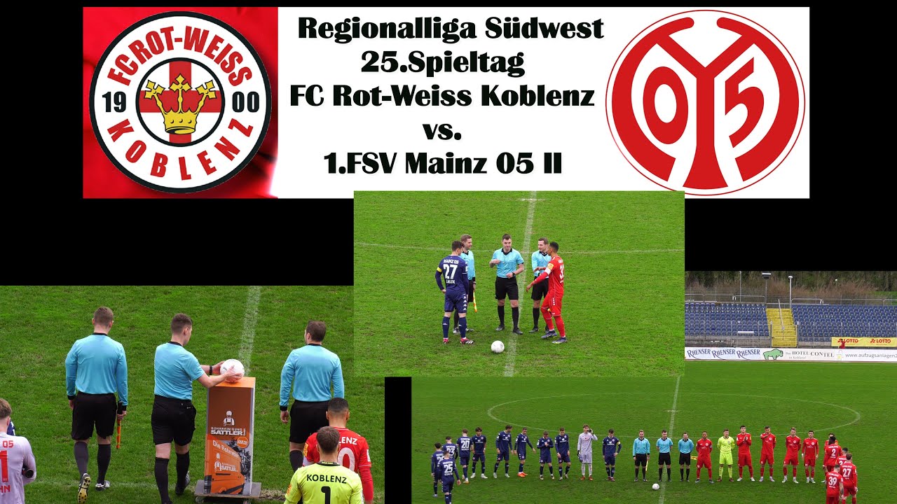 Regionalliga Südwest: FC Rot-Weiss Koblenz vs. 1. FSV Mainz 05 II