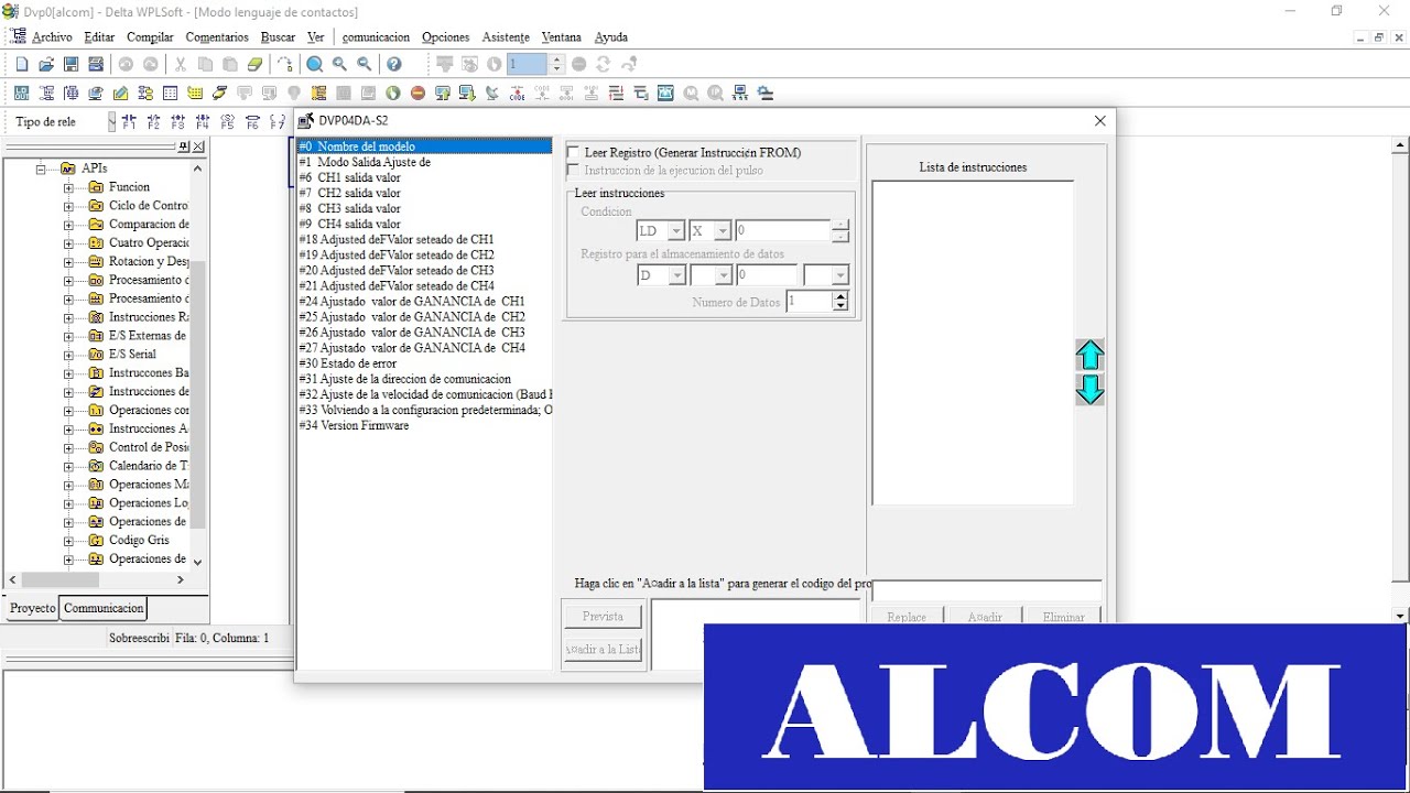 Salidas analógicas (locales y módulos), PLC Delta WPLSoft