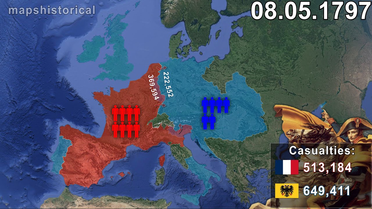 The French Revolutionary Wars Every Day using Google Earth