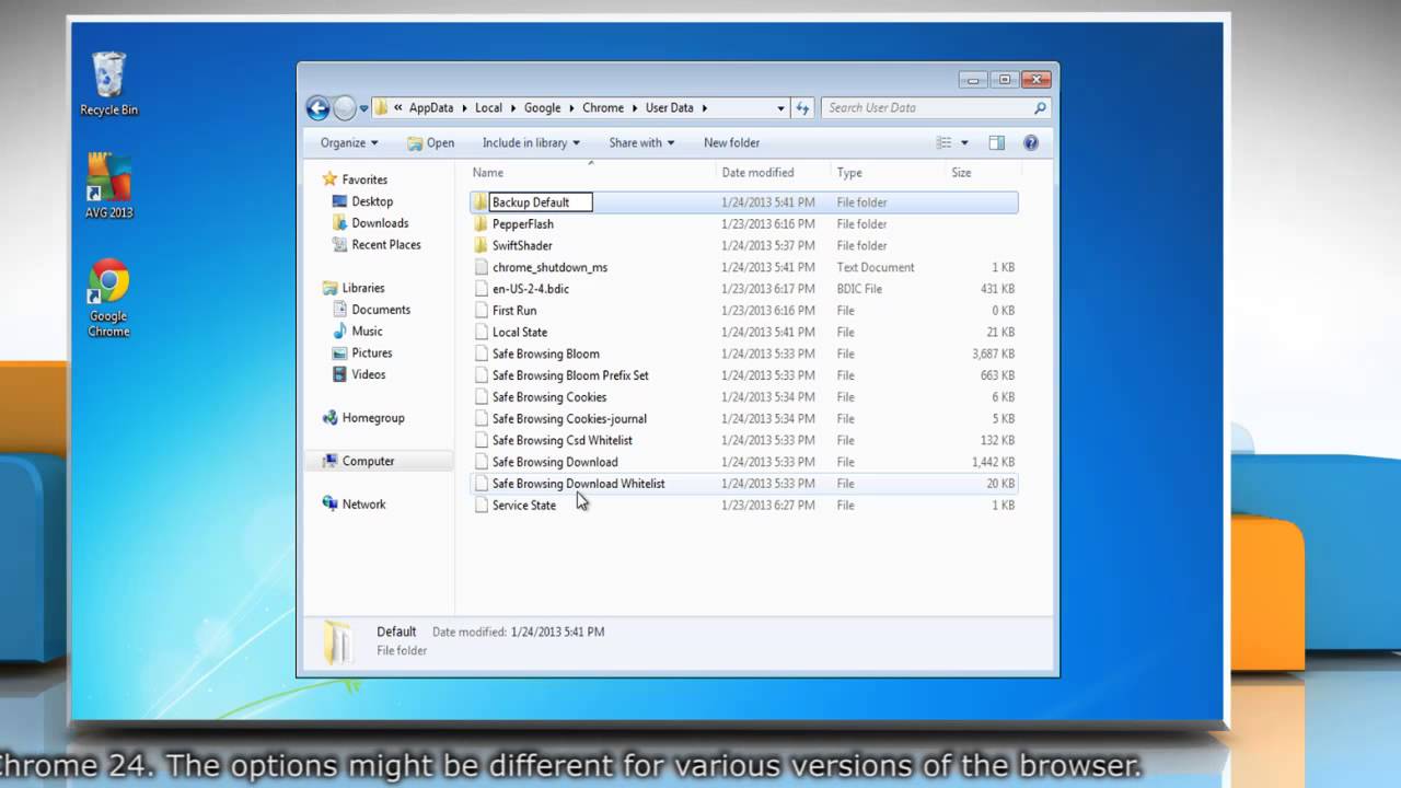 Как исправить ошибку, при которой Google&trade; Chrome вылетает сразу после запуска в Windows&reg; 7