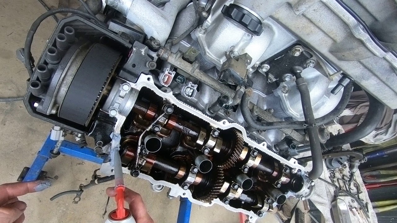 LS400 Refab   Rear cam blanks and Tappet covers fitted