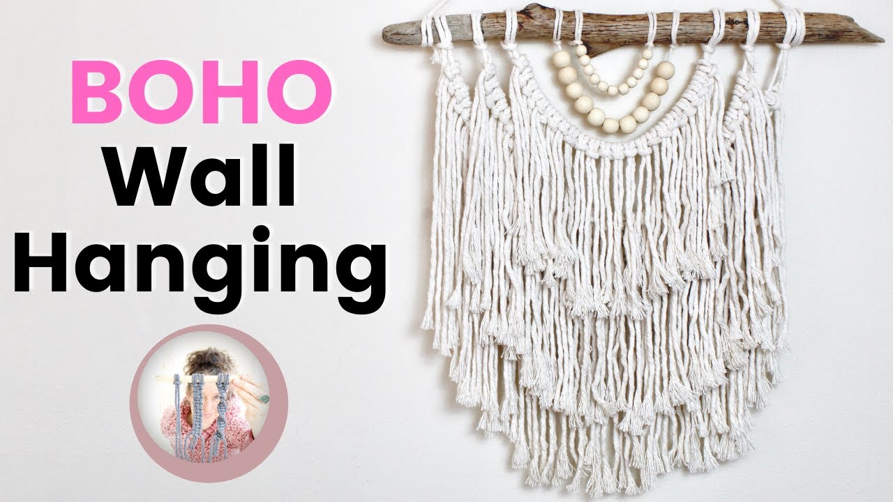 Layered Fringe Macrame Wall Hanging  |  Use Macrame Scraps Project