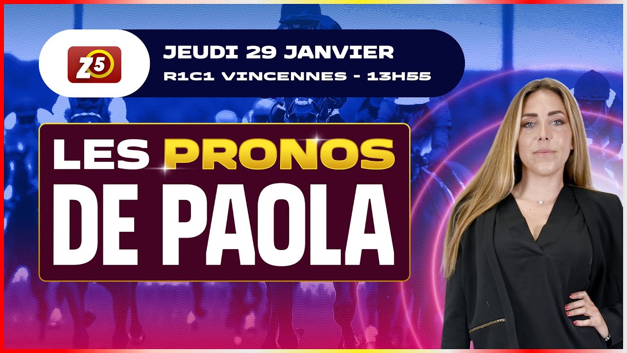 Le Pronostic Quinté pour le ZE5 Ordre du 29 janvier 2026 à Vincennes